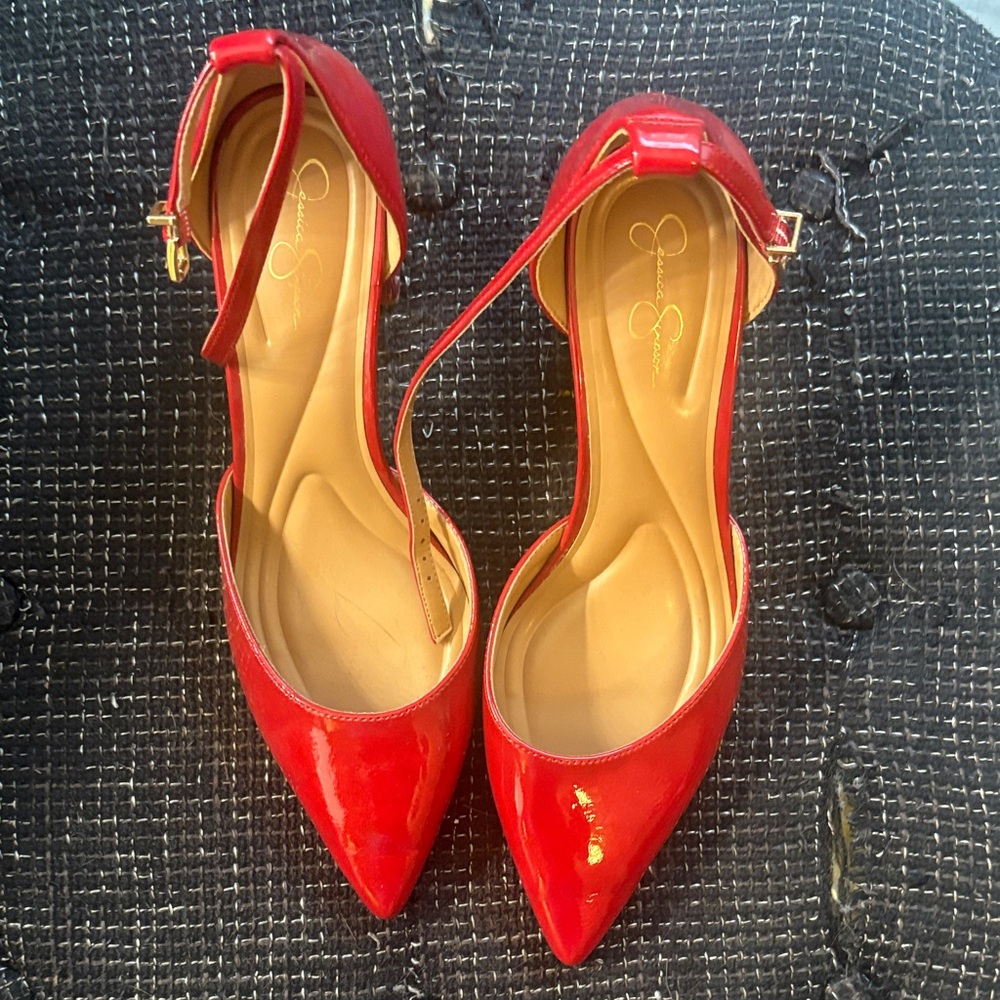Jessica Simpson Red Patent Heels